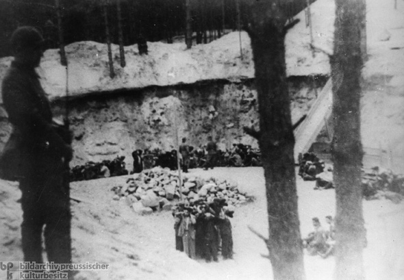 Mass Execution of Lithuanian Jews by Members of the Wehrmacht and the Lithuanian Self-Protection Unit [<I>Selbstschutz</i>] (1942)